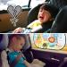 Alangduo Baby Car Sun Protection - UV Shielding Window Shades (2 Pack 50x30cm) for Kids | Super Adsorption Darkening Curtains - Buy Online on GoSupps.com