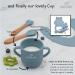 Bebefant Baby Weaning Set - Suction Bowl, Plate, Cup, Bib, Fork & Spoon - Blue | Baby Led Weaning & Feeding Essentials - Buy Online on GoSupps.com