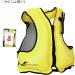OMOUBOI Inflatable Snorkel Jacket Adult | Snorkel Vest with Leg Straps for Men and Women | Yellow - Buy Online on GoSupps.com