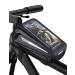 Lemego frame bag waterproof bicycle pocket with rain protection cover Reflector strip cell phone pocket for smartphone up to 6.7 inch 1L top pipe bag for bicycle motorcycle