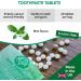 Fluoride Toothpaste Tablets - Vegan & Eco-Friendly - 60 Count | Pure Earth Essentials - Buy Online on GoSupps.com