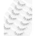 Onlyall Lashes Natural Look Wispy False Eyelashes Short Clear Band 7 Pairs - A23 Clean Look - Buy Online on GoSupps.com