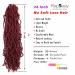 Soft Locs 24 Inch Crochet Hair 6 Packs Burgundy Color Faux Locs Crochet Hair - Pre Looped Synthetic Hair for Black Women (Pack of 6) - 24 Inch BUG - Buy Online on GoSupps.com