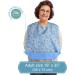 Celley Adult Bibs for Women and Elderly - Reusable & Washable with Crumb Catcher Pouch - Spring Flowers - Buy Online on GoSupps.com