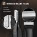 Waterproof Body Hair Trimmer Kit - Cordless Adjustable Combs & Interchangeable Heads for Safe Groin Chest Back & Armpit Grooming - Buy Online on GoSupps.com