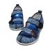 Women's Diabetic Sandals Adjustable Closure Comfy Slippers Summer Extra Wide Walking Shoes for Diabetic Edema Plantar Fasciitis Bunions Arthritis Swollen Feet (Color : Blue Size : 12)