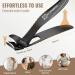 WONSIM Nail Clippers for Seniors Thick Nails Angled Head Ergonomic Toenail Clippers with Wide Jaw Opening Heavy Duty Mess Free Nail Cutter Nail Trimmer for Men Women Black - Buy Online on GoSupps.com
