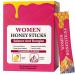 CURAIY Shilajit Honey Sticks for Women Strawberry Honeysticks Natural Energy & Vitality Booster with Shatavari & Saffron for Hormonal Balance Focus & Stamina | 30 Sticks (1Pc)