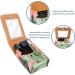Travel Lipstick Organizer Case Portable Makeup Bag with Mirror | Flamingo Cacti Design - Buy Online on GoSupps.com
