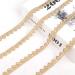 Gold Lace Trim Venice Gold Lace Ribbon Metaillic Embroidery Lace Love Craft Lace for Sewing  Cake Fringe  Wedding Bridal Dress (4.8 Yards  1)
