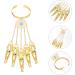 Didiseaon 2Pcs Practical Fashion More Comfortable Cozie Dance Shows Fingernail Tip Claw Rings Nail Bracelet Women Belly Nail Fingernail Claws Claw Fingers Cosplay Halloween Jewelry Paw - Buy Online on GoSupps.com