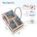 Large Khaki Diaper Caddy Organizer for Changing Table - Nursery Storage Bin Basket with Handle - Felt Diaper Holder Suitable for Indoor Outdoor - Buy Online on GoSupps.com