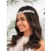 IYOU Moon Bridal Wedding Crown Silver Pearl Flower Headpiece Tiara Flower Bride Bridemaid Hair Accessories for Women - Buy Online on GoSupps.com