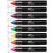 Neon Face Paint Stick by UV Glow - Genuine and original UV Glow product - glows brightly under UV Light! (Set of 8) 8 Count (Pack of 1)
