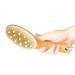 Natural Bristle Body Brush - Gently Exfoliates, Tightens Skin, Boosts Circulation - Wooden Handle for Wet or Dry Brushing - Cellulite Reduction - Buy Online on GoSupps.com
