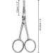 Kovira Precision Nose Hair Scissors - Adjustable Tension - 10.16cm/4 Inch - Rounded Safety Trimmer for Nasal Hair, Eyebrows, Ear Hair & Beards - Buy Online on GoSupps.com