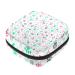 HomeDecorZone Portable Period Kit Bag Feminine Product Pouch for Girls for Pads Bag and Tampons with Zipper Bird and animal paw prints Multicoloured 17