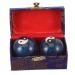Collbath 1 set hand massage balls Baoding balls Hand rolling balls Manual massage balls Hand Massage balls Small hand-rolling balls Massage balls for hand exercises Cloisonne fitness iron outside