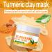 Turmeric Vitamin C Clay Mask- Face Masks- Deep Cleansing Unclog Pores- Dark Spot Remover -Controlling Acne Oil- Reduce Redness and wrinkles- Face Mask Beauty & Skincare 50g - Buy Online on GoSupps.com
