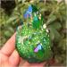 Natural Crystal Rough Green Aura Crystal Cluster Angel Aura Titanium Quartz Crystal Stunning Rainbow Specimen Minerals Reiki Decoration (Size : 180-200g) - Buy Online on GoSupps.com