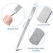 3-Piece Diamond Nail File Set - Stainless Steel Double-Sided Metal Sapphire Buffer, Emery Boards for Natural Nails - Salon Quality Tools for Men and Women - Silver - Buy Online on GoSupps.com
