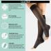 Calzitaly Open Toe Compression Stockings - Strong Gradual Support 18-22 mm/Hg | 140 Den | Made in Italy | Footless Stockings (Black L/XL 2 Pieces) - Buy Online on GoSupps.com