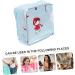 Buy Healeeved Aunts Towel-Storage Bag for Girls - Stylish Sky Blue Polyester Cosmetic Pocket - Perfect for First Period and Daily Use - 13x13x5cm - Buy Online on GoSupps.com