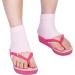 Soft Ventilate Gel Heel Socks for Dry Hard Cracked Skin - 3 Pairs (Pink Turquoise Grey) - Buy Online on GoSupps.com