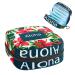 GIAPB Period Bag Sanitary Napkin Storage Bag Period Pouch Travel Makeup Bag Floral and Leaves Color2910