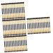 Baluue 60 Pcs Eye Shadow Brush Makeup Applicator Sticks Eyeshadow Sticks for Eyes Makeup Supply Soft Rubber
