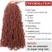 Xtrend 24 Inch 7Packs 18strands/pack Soft Nu Faux Locs Crochet Braids Hair Copper Red Synthetic Dreadlocks Braiding Hair Fashion Goddess Distressed Faux Locs Curly Wavy Hair Extensions 350# 24 Inch (Pack of 6) 350# - Buy Online on GoSupps.com