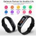 Fitness Tracker with Heart Rate Monitor | Sleep & Activity Tracker | 1.10''AMOLED Touch Screen Pedometer Watch - Bordeaux - Buy Online on GoSupps.com