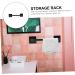 Alipis 2pcs Storage Rack Stainless Steel Wall Shelf Wall Mount Tower Holder Wall-Mounted Towel Bar Rag Rack Blackx2pcs 30.5X7X7CMx2pcs - Buy Online on GoSupps.com