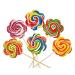 Flower Lollipops fruit Flavoured Kids Party Bag Candy rock lollies sweets vegan Halal lollys (25)