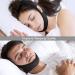 Adjustable Snoring Reducing Chin Strap with 2 Hook and Loop Connectors - Comfortable Anti-Snore Jaw Support for Better Sleep - Triangular Design (Black) - Buy Online on GoSupps.com