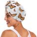 Brown Flowers Hair Towel 2 Pack | Super Absorbent Quick Drying Hair Turbans for Women & Girls | Stylish & Functional Hair Care Accessories - Buy Online on GoSupps.com