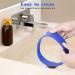 Curved Silicone Neckline Shaving Template and Hair Trimming Guide - Blue | DIY Home Haircuts - Buzz, Fade and Taper Guide for Clippers - Buy Online on GoSupps.com