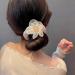 Inilbran Boho Silk Satin Hair Scrunchies Vintage Satin Hair Band Hair Ties French Elastic Hair Tie Ropes Pearl Ponytail Scrunchy Hair Ties Hair Accessories for Women and Girls Headdress Champagne - Buy Online on GoSupps.com