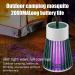LED Mosquito Killer Lamp Insect Light USB Pest Control Lamp Rechargeable Flying Bug Luring Purple Light Indoor Outdoor Fly Trap Gray - Buy Online on GoSupps.com