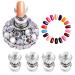 Magnetic Nail Tip Practice Stand Base - Silver Lotus Holder for Nail Art & Manicure Tools - International Shipping Available - Buy Online on GoSupps.com