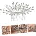 Angoily Hair Comb Pearl Hair Barrettes Hair Accessories for Bride Leaves Headpiece Flower Hair Clips for Women Crystal Hair Accessories Rhinestone Hair The Flowers Women's Iron - Buy Online on GoSupps.com