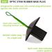 Champion Sports Black Rubber Baseball Anchor Plug with Easy View Optic Stem - Enhanced Durability and Visibility - Buy Online on GoSupps.com