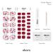 P Satin Magenta Real Gel Nail Strip by ohora - 30pcs with Prep pad  Mini Nail File  Wood Stick  DIY Toe Nail Art Starter Kit  No Glue  Non Soak-Off P_Satin Magenta - Buy Online on GoSupps.com