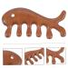 Orfofe Fish-Shaped Wooden Massage Comb | No Static Scalp Massager for Curly Hair - Buy Online on GoSupps.com