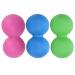 Verdant Touch Massage Ball Peanut Massage Ball Silicone Yoga Training Fascia Muscle Relaxation Fitness Equipment Rose Red Green Blue