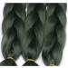 Dark Green Jumbo Braids Hair Extension - 3pcs 24inch 100g/pc for Box Braiding - Buy Online on GoSupps.com