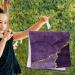 2 Pack Purple Gold Agate Pattern Towels - Perfect for Skincare, Kitchen, and Bath - Buy Online on GoSupps.com