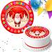 MERRY CHRISTMAS SANTA EDIBLE CAKE TOPPER CR014
