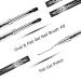 Ycyan 2Pcs Polygel Nail Brush & Picker - Dual-ended Gel Brushes for PolyGel UV Builder Nails - Black - Buy Online on GoSupps.com