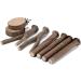 Mogokoyo 8 PCS Natural Wood Bird Perch Birdcage Stand Wooden Parrot Perch Stand Perch Platform Cage Accessories for Parrotlets Budgies Cockatiels Parakeets Lovebirds Style A - Buy Online on GoSupps.com